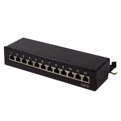 LogiLink NP0017, Cat6, S/UTP (STP), Noir, Acier, ISO/IEC 11801, TIA/EIA 568B.2-1, Boîte