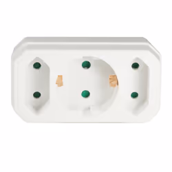 LogiLink LPS221 adaptateur prise d'alimentation Type F Type C (Europlug)+Type F Blanc - Vue supplémentaire 3