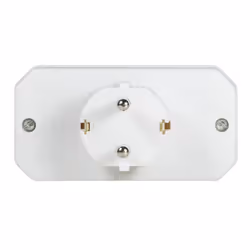 LogiLink LPS221 adaptateur prise d'alimentation Type F Type C (Europlug)+Type F Blanc - Vue supplémentaire 4