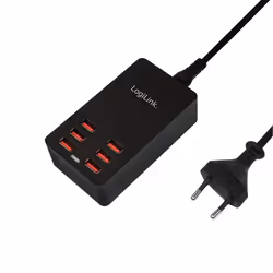LogiLink PA0139, Intérieure, Secteur, 5 V, Noir
