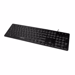 LogiLink ID0138, Taille réelle (100 %), USB, Clavier à membrane, LED, Noir