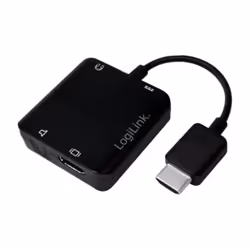 LogiLink CV0106 câble vidéo et adaptateur 1,42 m Noir