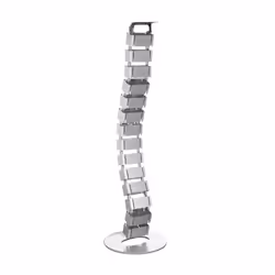 LogiLink KAB0065, Plateau de câbles, Bureau, Synthétique ABS, Argent