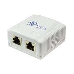 LogiLink NP0074 prise de courant 2 x RJ-45 Blanc