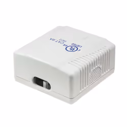 LogiLink NP0074 prise de courant 2 x RJ-45 Blanc