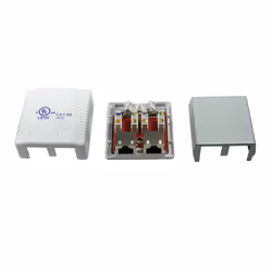 LogiLink NP0074 prise de courant 2 x RJ-45 Blanc