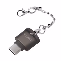 LogiLink CR0039, MicroSD (TransFlash), MicroSDHC, MicroSDXC, Gris, 480 Mbit/s, Activité, USB 2.0, 16 mm