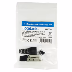LogiLink MP0044 connecteur de fils RJ-45 Acier inoxydable