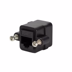 LogiLink NP0098, 2 x RJ-45, 5e, Noir, 27,2 mm, 20,5 mm, 22,5 mm