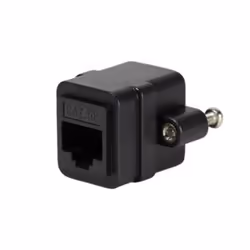 LogiLink NP0098 prise de courant 2 x RJ-45 Noir