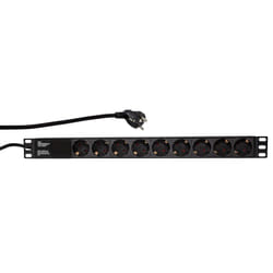 LogiLink PDU9C03 protection surtension Noir 9 sortie(s) CA 230 V 2 m