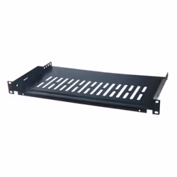 LogiLink SF1C35B, Étagère, Noir, Acier, 10 kg, 1U, 48,3 cm (19")