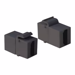 LogiLink NK0014B, Plat, Noir, HDMI, HDMI, Femelle, Femelle