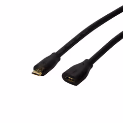 LogiLink CU0121, 1 m, Micro-USB B, Micro-USB B, USB 2.0, 480 Mbit/s, Noir