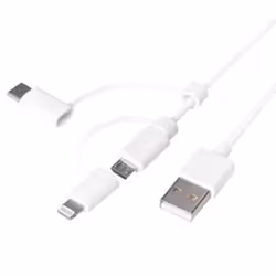 LogiLink CU0126, 1 m, USB A, Blanc