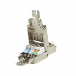 LogiLink MP0080 - CAT.8.1 feldkonfektionierbarer RJ45 Stecker, RJ45, Gris, Acier inoxydable, 22/24, 8,5 mm