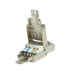 LogiLink MP0080 - CAT.8.1 feldkonfektionierbarer RJ45 Stecker connecteur de fils Gris, Acier inoxydable