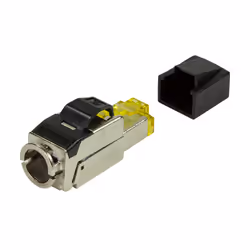 LogiLink MP0081 connecteur de fils RJ45 Noir, Métallique