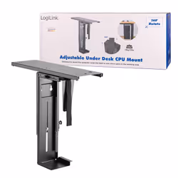 LogiLink EO0004 support pour unité centrale Support de CPU monté sur bureau Noir - Vue supplémentaire 9