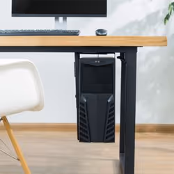 LogiLink EO0005 support pour unité centrale Support de CPU monté sur bureau Noir