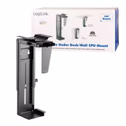 LogiLink EO0005 support pour unité centrale Support de CPU monté sur bureau Noir - Vue supplémentaire 5