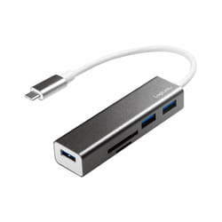 LogiLink UA0305 station d'accueil USB 3.2 Gen 1 (3.1 Gen 1) Type-C Aluminium