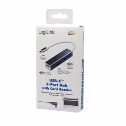 LogiLink UA0305 station d'accueil USB 3.2 Gen 1 (3.1 Gen 1) Type-C Aluminium
