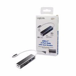 LogiLink UA0305 station d'accueil USB 3.2 Gen 1 (3.1 Gen 1) Type-C Aluminium