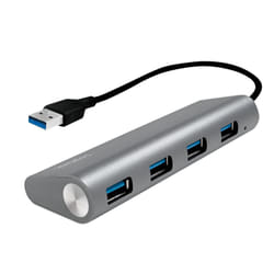 LogiLink UA0307 hub & concentrateur USB 3.2 Gen 1 (3.1 Gen 1) Type-A 5000 Mbit/s Aluminium