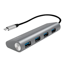 LogiLink UA0309 hub & concentrateur USB 3.2 Gen 1 (3.1 Gen 1) Type-C 5000 Mbit/s Gris