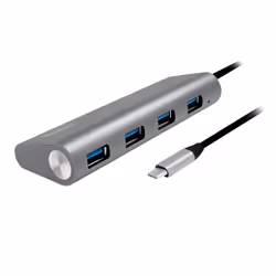 LogiLink UA0309 hub & concentrateur USB 3.2 Gen 1 (3.1 Gen 1) Type-C 5000 Mbit/s Gris - Vue supplémentaire 5