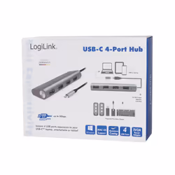 LogiLink UA0309 hub & concentrateur USB 3.2 Gen 1 (3.1 Gen 1) Type-C 5000 Mbit/s Gris - Vue supplémentaire 6