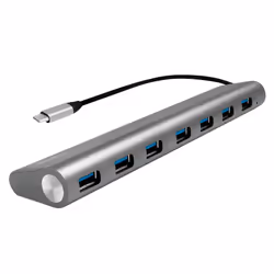 LogiLink UA0310, USB 3.2 Gen 1 (3.1 Gen 1) Type-C, USB 3.2 Gen 1 (3.1 Gen 1) Type-A, 5000 Mbit/s, Gris, Android