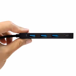 LogiLink UA0311 hub & concentrateur USB 3.2 Gen 1 (3.1 Gen 1) Type-C 5000 Mbit/s Noir