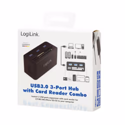 LogiLink CR0042 station d'accueil USB 3.2 Gen 1 (3.1 Gen 1) Type-A - Vue supplémentaire 5