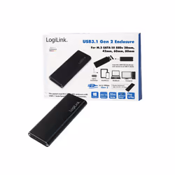 LogiLink UA0314 Boîtier de disques de stockage Enceinte ssd Noir M.2 - Vue supplémentaire 4