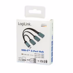 LogiLink UA0315 hub & concentrateur USB 3.2 Gen 1 (3.1 Gen 1) Type-C 5000 Mbit/s Noir, Gris - Vue supplémentaire 7
