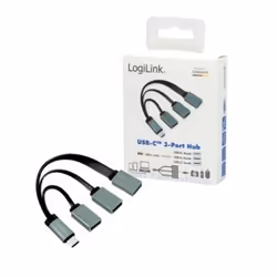 LogiLink UA0315 hub & concentrateur USB 3.2 Gen 1 (3.1 Gen 1) Type-C 5000 Mbit/s Noir, Gris - Vue supplémentaire 8