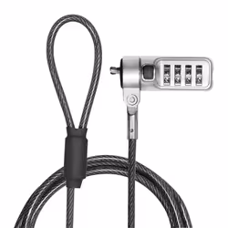 LogiLink NBS010 câble antivol Noir, Argent