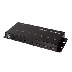 LogiLink UA0317, USB 3.2 Gen 1 (3.1 Gen 1) Type-B, USB 3.2 Gen 1 (3.1 Gen 1) Type-A, 5000 Mbit/s, Noir, Métal, CC