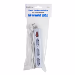 LogiLink LPS230 multiprise 1,5 m 3 sortie(s) CA Intérieure Blanc