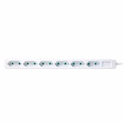 LogiLink LPS231 multiprise 1,5 m 6 sortie(s) CA Intérieure Blanc
