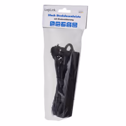 LogiLink LPS229B multiprise 1,5 m 3 sortie(s) CA Intérieure Noir - Vue supplémentaire 4