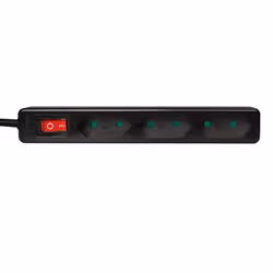LogiLink LPS230B multiprise 1,5 m 3 sortie(s) CA Noir