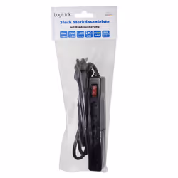 LogiLink LPS230B multiprise 1,5 m 3 sortie(s) CA Noir - Vue supplémentaire 4