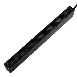 LogiLink LPS231B multiprise 1,5 m 6 sortie(s) CA Intérieure Noir