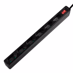 LogiLink LPS232B, 1,5 m, Intérieure, Coupleur C7, Type F (CEE 7/4), Non-géré, IP20