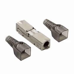 LogiLink MP0046, Gris, Cat6a, Aluminium, 1 pièce(s)
