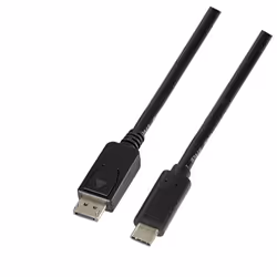 LogiLink UA0335, 1,8 m, USB Type-C, DisplayPort, Mâle, Mâle, Droit
