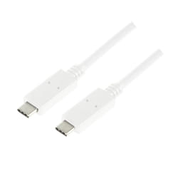 LogiLink CU0130 câble USB 0,5 m USB 3.2 Gen 2 (3.1 Gen 2) USB C Blanc